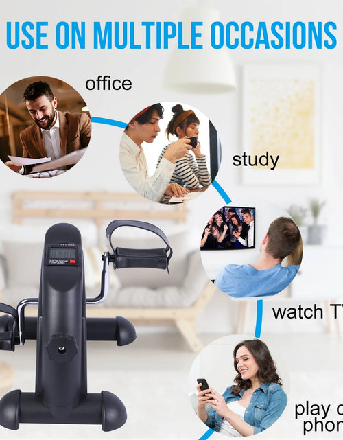 Load image into Gallery viewer, Desk Bike Pedal Exerciser, Mini Exercise Bike
