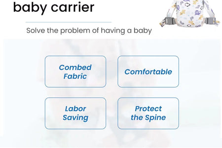 4 in 1 Baby Carrier,Ergonomic Infant Carrier Backpack,Breathable Front Back Carrying Wrap Seat for Newborn Toddlers up to 33 Lbs,Colorful