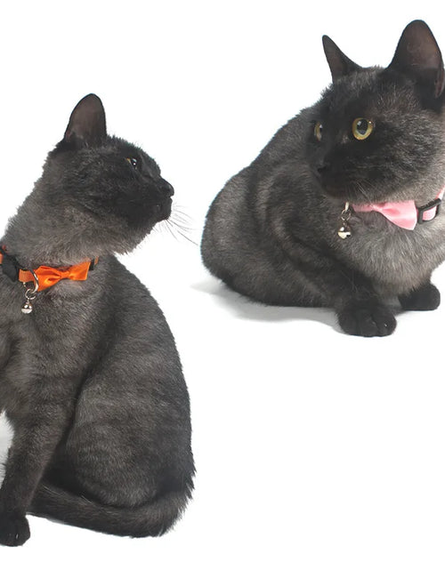 Load image into Gallery viewer, Pet Collars New Pet Bow Bell Collars Cute Cat Collars Pet Supplies Multicolor Adjustable Pet Dressing Tool Pet Accessories
