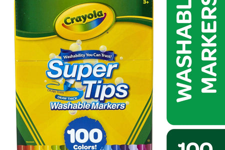 Super Tips Washable Markers, 100 Ct, Easter Coloring Supplies, Classroom Must Haves, Easter Gifts for Kids and Teens, Ages 3+