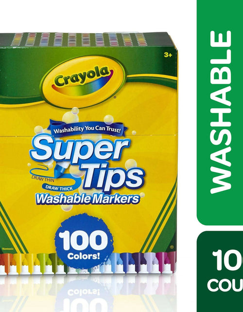 Load image into Gallery viewer, Super Tips Washable Markers, 100 Ct, Easter Coloring Supplies, Classroom Must Haves, Easter Gifts for Kids and Teens, Ages 3+
