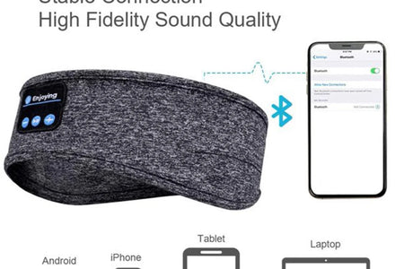 Sleep Headphones Wireless Bluetooth Sports Headphones Headband Earphones with Built-In Speakers for Sleeping, Running, Yoga
