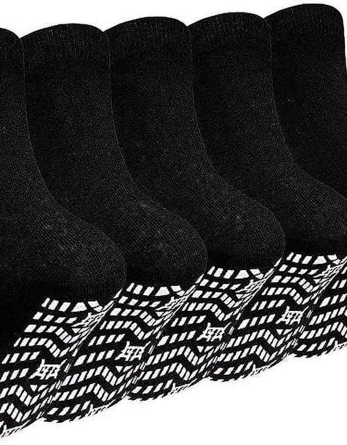Load image into Gallery viewer, 5 Pairs Non Slip Grip Socks - Ideal for Yoga, Pilates, Hospital Use - Men &amp; Women'S Crew Sticky Gripper Socks (Size 10-13)

