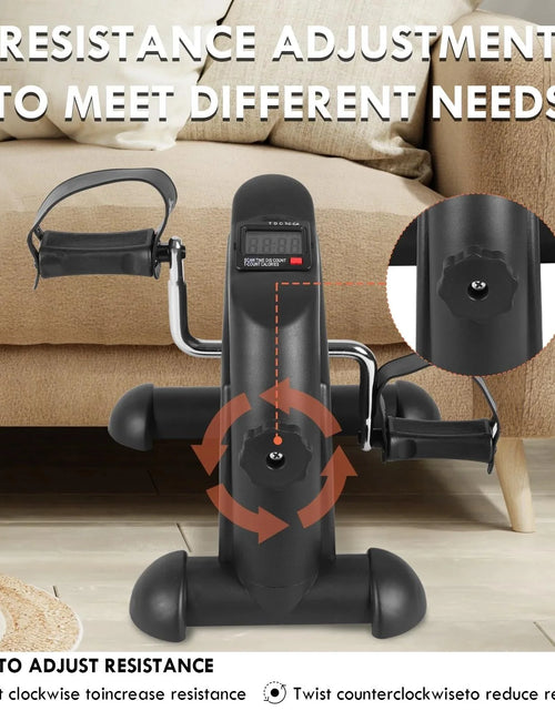 Load image into Gallery viewer, Desk Bike Pedal Exerciser, Mini Exercise Bike

