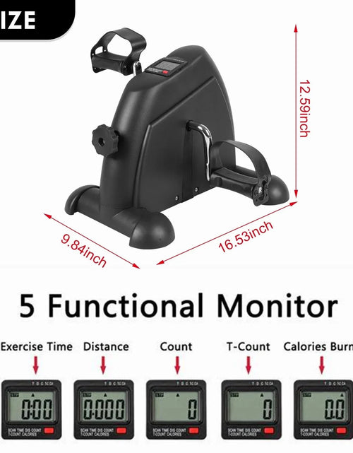 Load image into Gallery viewer, Desk Bike Pedal Exerciser, Mini Exercise Bike
