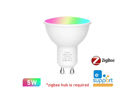 Smart Wifi Zigbee LED Light Bulb Dimmable E27 E14 GU10 RGBCW 2700-6500K LED Candle Lamp for Ewelink APP Alexa Google Home Yandex