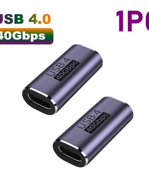 Load image into Gallery viewer, USB 4.0 PD 100W 8K 60Hz Charger Connector for Macbook 40Gbps High Speed USB C OTG U-Shape Straight Angle Male to Female Adapter
