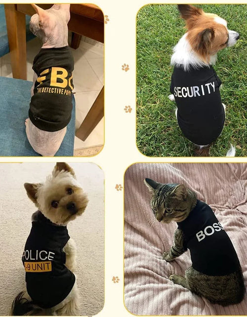 Load image into Gallery viewer, 4 Packs Dog Shirts for Small Dog,  Pet T-Shirts Clothes Vest for Puppy Boy Girl S
