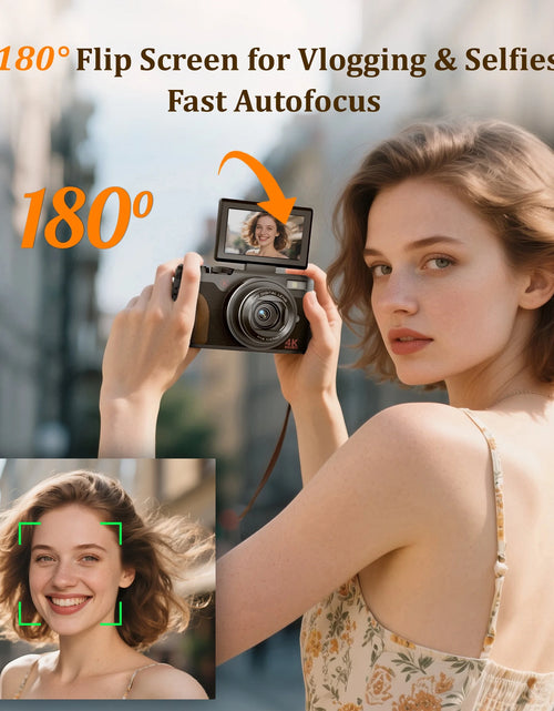Load image into Gallery viewer, Digital Camera 4K 56MP Cameras for Photography for Youtube with 32GB SD Card
