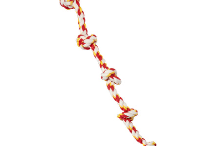 Flossy Chews Extra Large 36 Inch 5 Knot Cottonblend Tug Rope Dog Toy, Durable Rope Chew Toy for Large Dogs over 80 Lbs, Assorted Colors