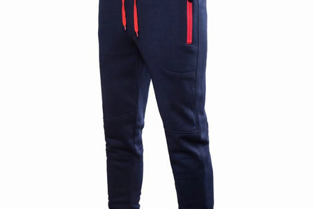 Pantalones Sólidos Con Cordón Para Hombre Cintura Elástica Joggers Ajustados Pantalones Deportivos Con Bolsillo Con Zíper Pantalones De Fitness Moda Hippie Ajuste Regular Otoño Invierno Casual Para Exteriores Pantalones Largos