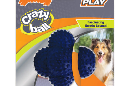 Power Play Crazy-Ball Dog Toy, Dog Balls, Interactive Dog Toys, Large