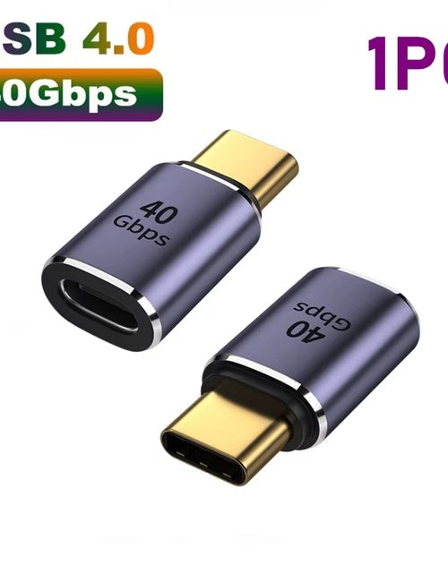 Load image into Gallery viewer, USB 4.0 PD 100W 8K 60Hz Charger Connector for Macbook 40Gbps High Speed USB C OTG U-Shape Straight Angle Male to Female Adapter
