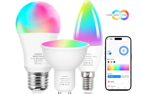 Smart Wifi Zigbee LED Light Bulb Dimmable E27 E14 GU10 RGBCW 2700-6500K LED Candle Lamp for Ewelink APP Alexa Google Home Yandex