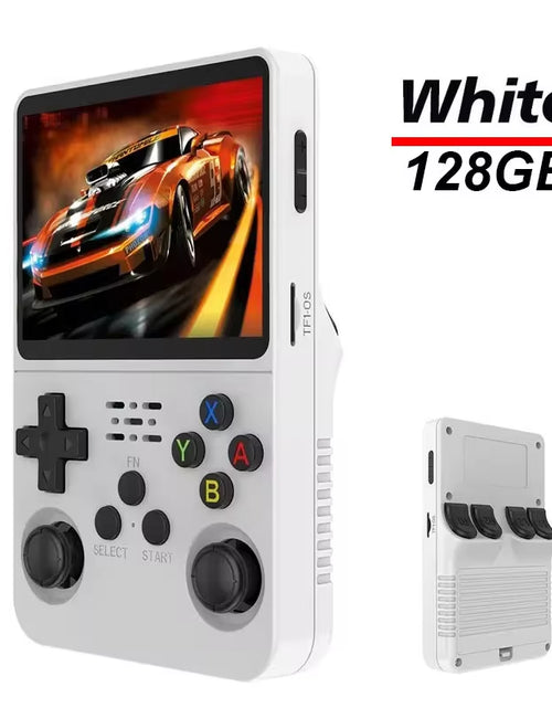 Load image into Gallery viewer, R36S Handheld Game Console 3.5Inch IPS Screen 128G Classic Retro Games Consoles Arkos System Portable Pocket Video Game Player
