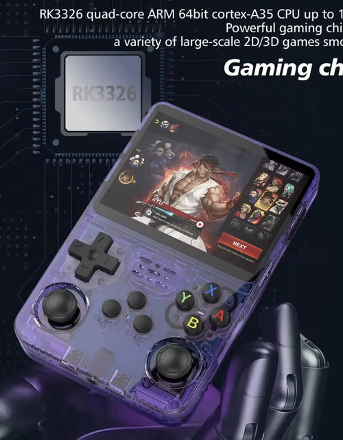 Load image into Gallery viewer, R36S Handheld Game Console 3.5Inch IPS Screen 128G Classic Retro Games Consoles Arkos System Portable Pocket Video Game Player
